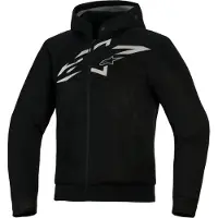 Alpinestars Superairflow cromado Casaco com capuz para mota Preto/Branco 2XL