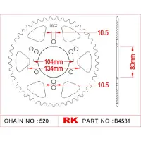 Rk Roda Dentada Traseira 4531 520