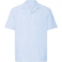 Kronstadt Camisa 'Zeldale' azul / branco