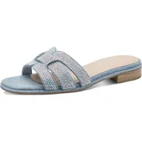 Marco Tozzi Sapato aberto azul ganga
