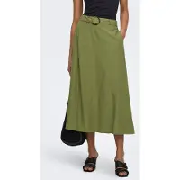 JDY Saia 'Jdymilan Linen Hw Belted Skirt Wvn Dia 15366394' oliveira