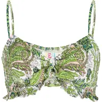 IZIA Top oliveira / cor-de-rosa / branco