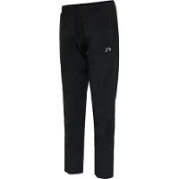 Newline Calças de desporto preto / branco