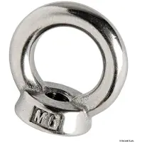 Osculati M10x62 Mm Parafuso De Olhal Macho Aço Inoxidável 10 Unidades