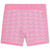 Billieblush para menina. U21895 Calções cor-de-rosa com bordados (3Y= 94cm), Casual, Algodão, moda infantil
