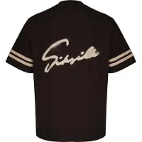 SikSilk Camisa 'Script' conhaque / castanho escuro