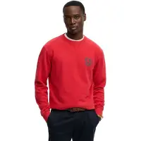 Superdry para homem. M2014491A Camisola do comerciante vermelha (S), Vermelho, Casual, Algodão