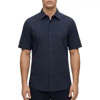 BOSS para homem. 50537382 Camisola de alças azul-marinho (XL), Casual, Algodão, Manga curta