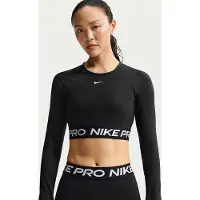 Nike Camisa funcionais 'Pro' preto / branco