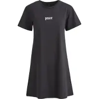 Miss Tee Vestido cinzento / preto / branco