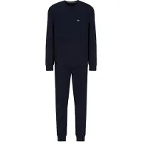 Emporio Armani Pijama comprido navy / branco