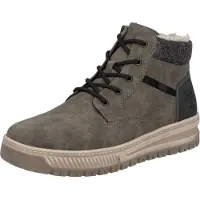 Rieker Botas com atacadores castanho / cinzento