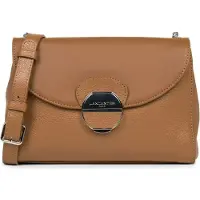 LANCASTER PARIS Mala de ombro 'Lancaster Sac trotteur A rabat avec fermoir Pia Camel' castanho