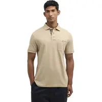 Barbour - Polos - Premium Corpatch Tailored Polo Shirt Washed Stone para Homem - Tamanho L - Castanho