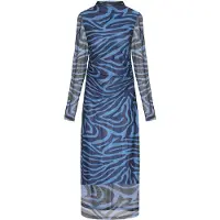 Faina Vestido azul / preto