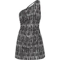 Faina Vestido preto denim