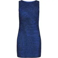Faina Vestido azul / preto