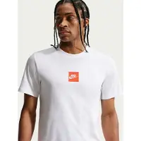 Nike Camisa laranja / preto / branco