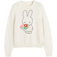 Chinti & Parker Pullover 'Miffy Hand' creme / verde / vermelho escuro / preto