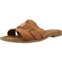 Carmela para mulher. 16306105-CAMEL Sandálias de couro 163061 castanho (36), Marrom, Plano, Serraje, Nenhum, Casual