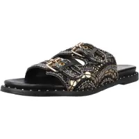 Carmela para mulher. 16320001-NEGRO Sandálias 163200 preto (39), Plano, Nenhum, Casual