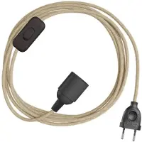 Creative Cables Suporte De Lâmpada Snakebis E14 Com Fio 1.8 M