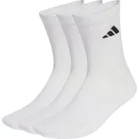 Adidas Meias de desporto 'CUSHIONED SPORTSWEAR CREW 3 PAIR PACK' preto / branco / branco lã