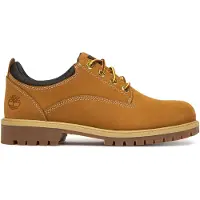 Timberland para homem. TB0A5S9W7541 Sapatos de pele Heritage castanho (40 W), Marrom, Plano, Nubuck, Cordão, Casual