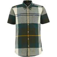 Barbour - Camisas - Douglas S/S Tailored Shirt Ancient Tartan para Homem - Tamanho S - Cinzento