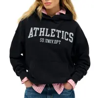 Superdry para mulher. W2012430A Sweatshirt descontraída Athletic Essentials azul-marinho (M), Casual, Algodão