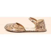 El naturalista para mulher. 256831220005_020 Sandálias de couro N5683 Bare beige (36), Bege, Plano, Fivela, Casual