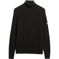 Superdry para mulher. W6110614A Cabo de ligação em ponte cinzento (XXS), Preto, Casual, Algodão