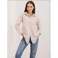 Big Dart Blusa bege claro / branco