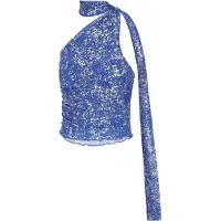 Faina Top navy / prata
