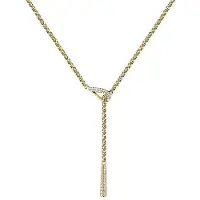 Morellato Gold-plated flexible Collana with crystals Design SAYP20