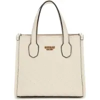 GUESS Shopper 'Cabas / Shopping Silvana 2 Comp Tote Bone' branco
