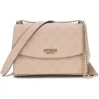 GUESS Malas de tiracolo 'Sac Bandoulière Zarela Luxury Satche Simply Taupe Logo' castanho