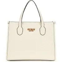 GUESS Shopper 'Cabas Silvana 2 Comp Tote Bone' branco