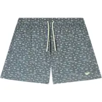 Emporio Armani para homem. EM000583_AF20667 Fato de banho com logótipo verde (XXL), Beachwear, Poliéster