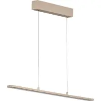 FISCHER&HONSEL GMBH Candeeiro suspenso LED Marlo, areia, comprimento 90 cm, CCT, regulador tátil