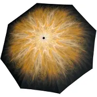 Doppler Fiber Magic Imperial Golden Feather Folding Umbrella 746165SGF