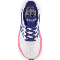 New Balance - Sapatilhas corrida - More V6 W Reflection/Blue Oyster/Pink Heat para Mulher - Tamanho 37.5 - Branco