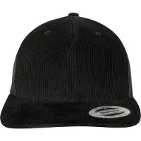 Flexfit Boné 'Corduroy Retro Trucker' preto