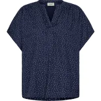Fransa Blusa 'FRLaya' marinho / branco