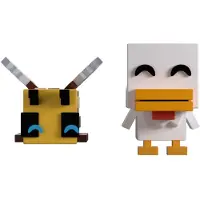 Youtooz Boneco De Vinil Bee And Chicken Monitor Buddiez Minecraft