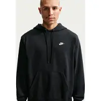 Nike Sweatshirt 'Club Fleece' preto / branco