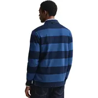 Gant para homem. 2013069 Polo Rugger Indigo navy (XXL), Casual, Algodão, Manga comprida, Marinho