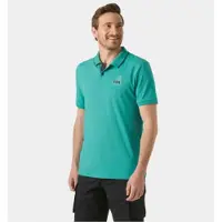 Helly Hansen para homem. 34545 Pólo verde Hp Figari (S), Casual, Poliamida, Manga curta