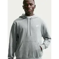 Nike Sweatshirt 'Club Fleece' acinzentado / branco