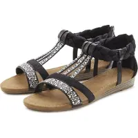 LASCANA Sandália preto / transparente